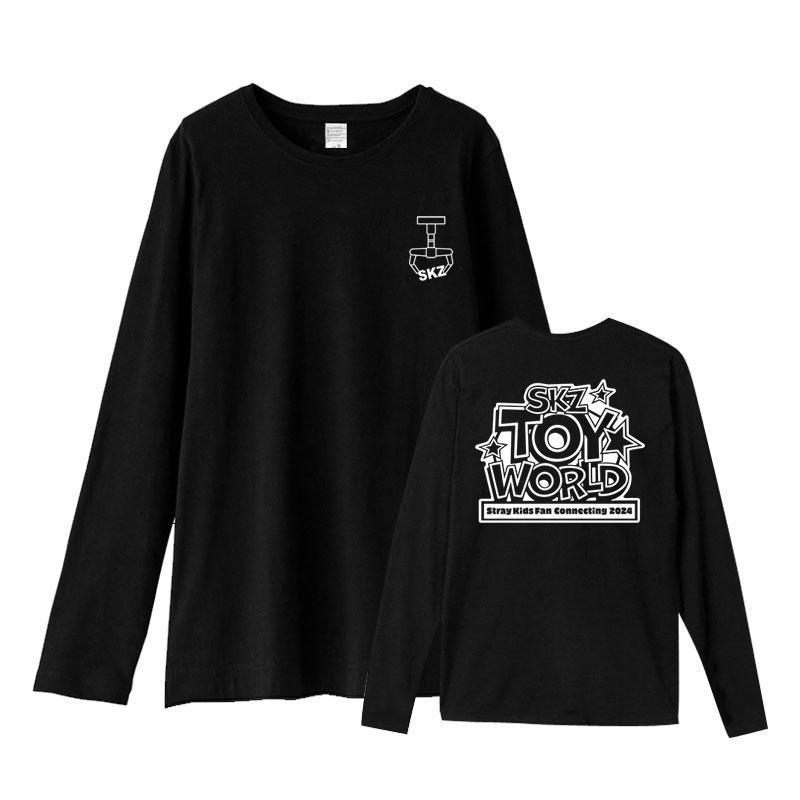 STRAY KIDS TOY WORLD Tシャツ・長袖Tシャツ 100%コットン