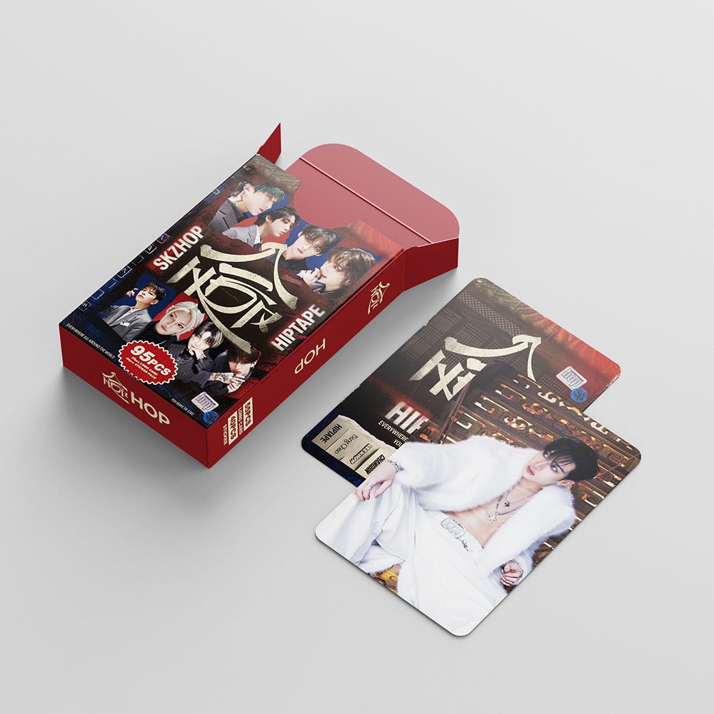 フォトカード STRAY KIDS HOP KIT 95枚 (フォトカード55枚 + ステッカー40枚)