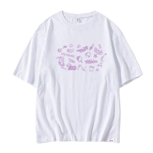 ILLIT スーパーリアルミー Tシャツ 100%コットン