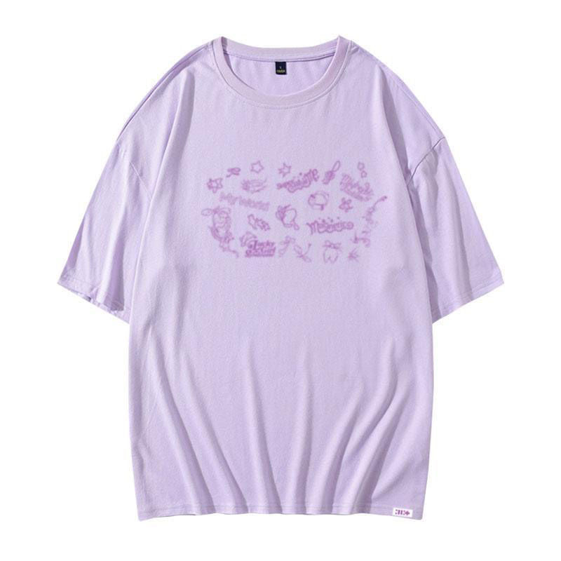 ILLIT スーパーリアルミー Tシャツ 100%コットン