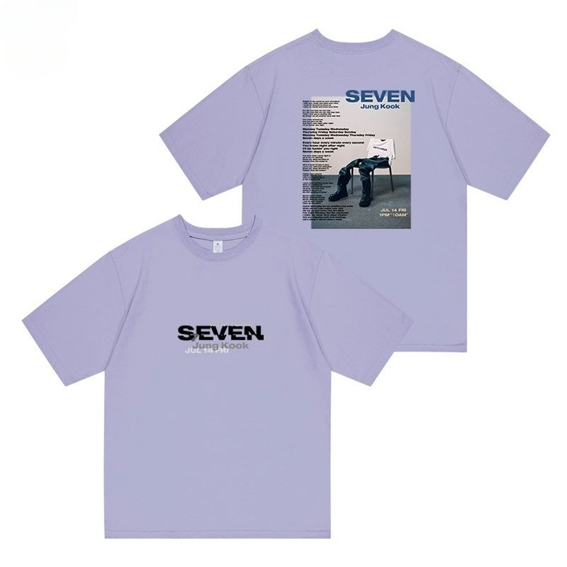 Tシャツ BTS ジョングク SEVEN 綿100%