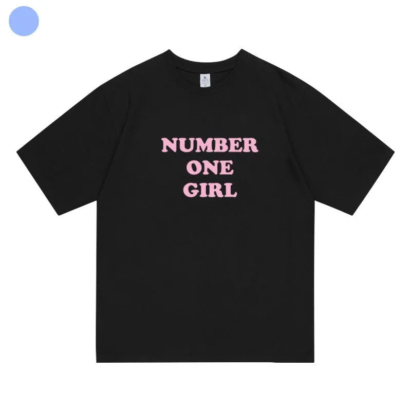 ロゼ(BLACKPINK)ナンバーワンガールTシャツ 綿100%