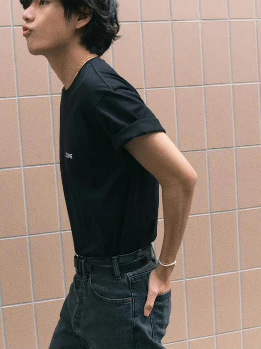 BTS グッズ V Tシャツ 100% コットン