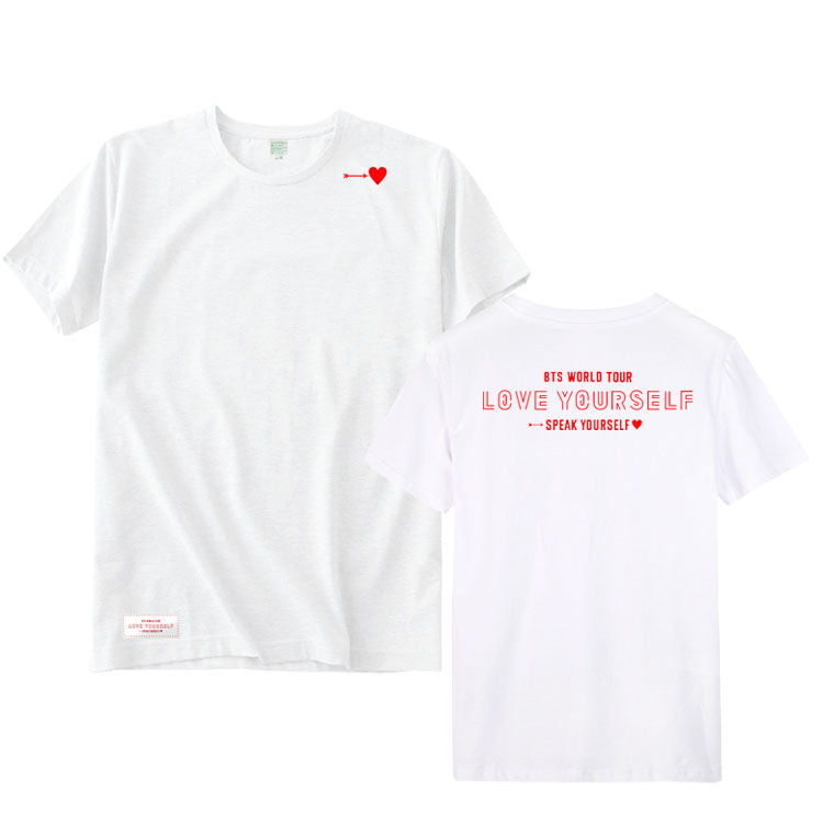 BTS WORLD TOUR L.Y SPEAK YOURSELF Tシャツ 綿100%