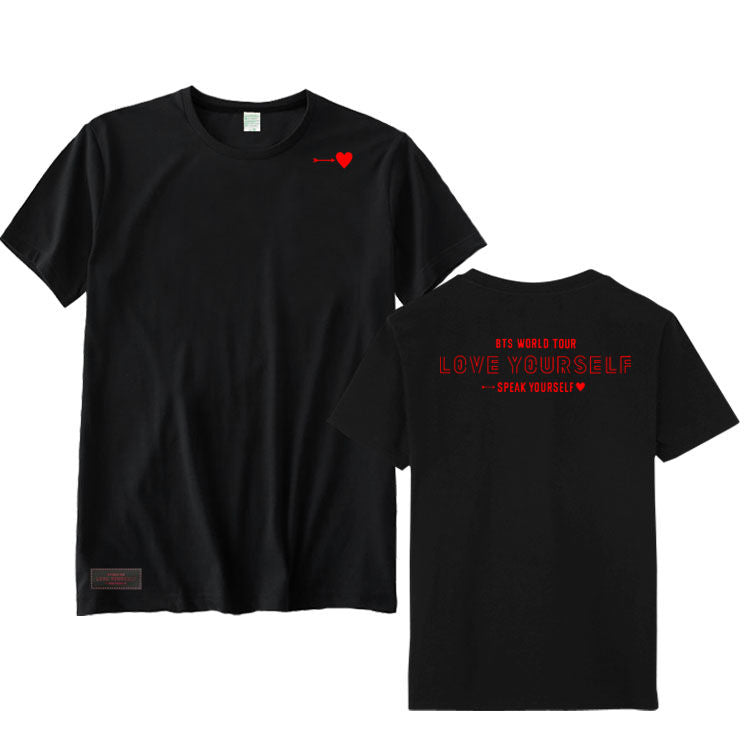 BTS WORLD TOUR L.Y SPEAK YOURSELF Tシャツ 綿100%