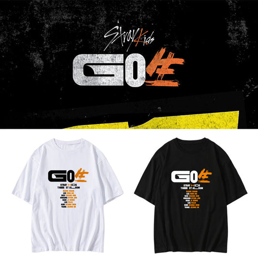 STRAY KIDS MERCH GO生 (GO LIVE) Tシャツ 綿100%