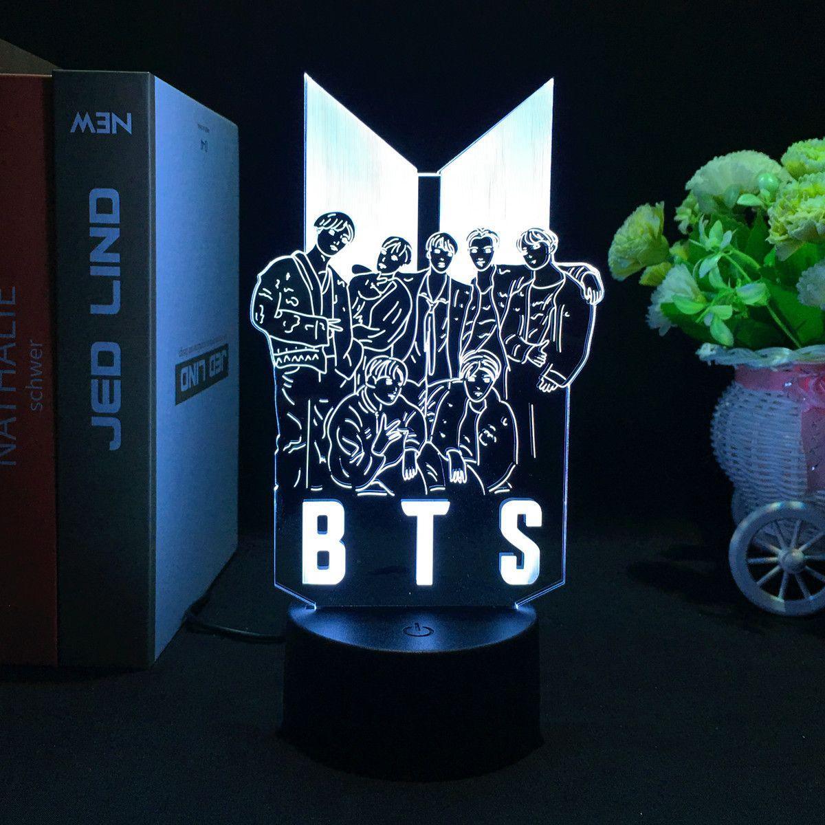 BTSランプ LEDライト リモコン付き カラーチェンジ可能 (16色)