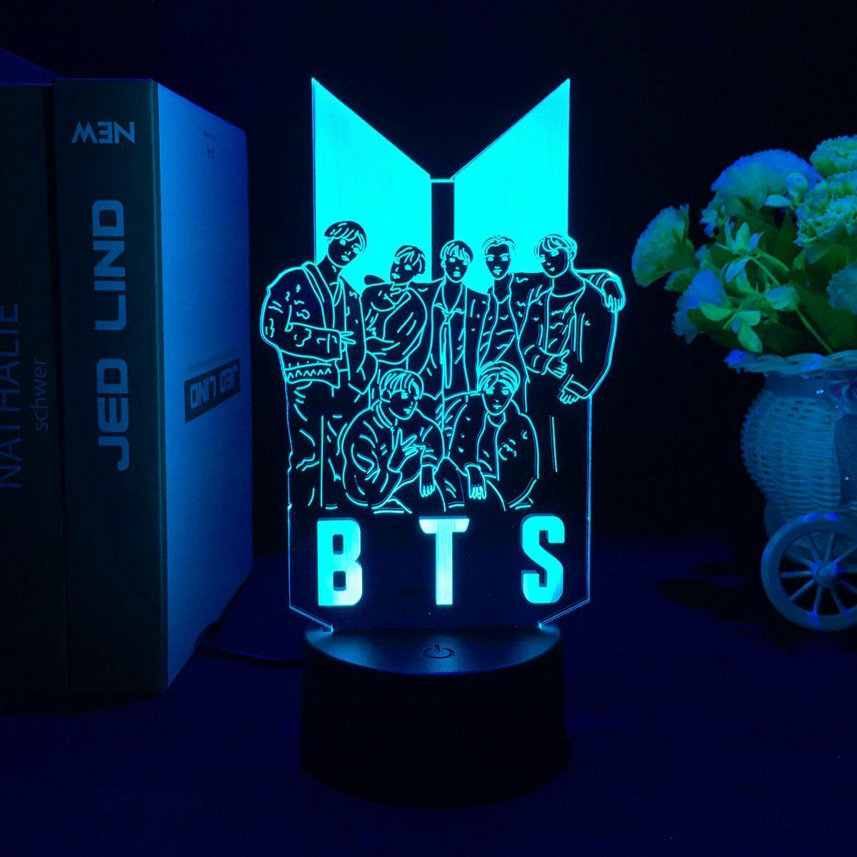 BTSランプ LEDライト リモコン付き カラーチェンジ可能 (16色)