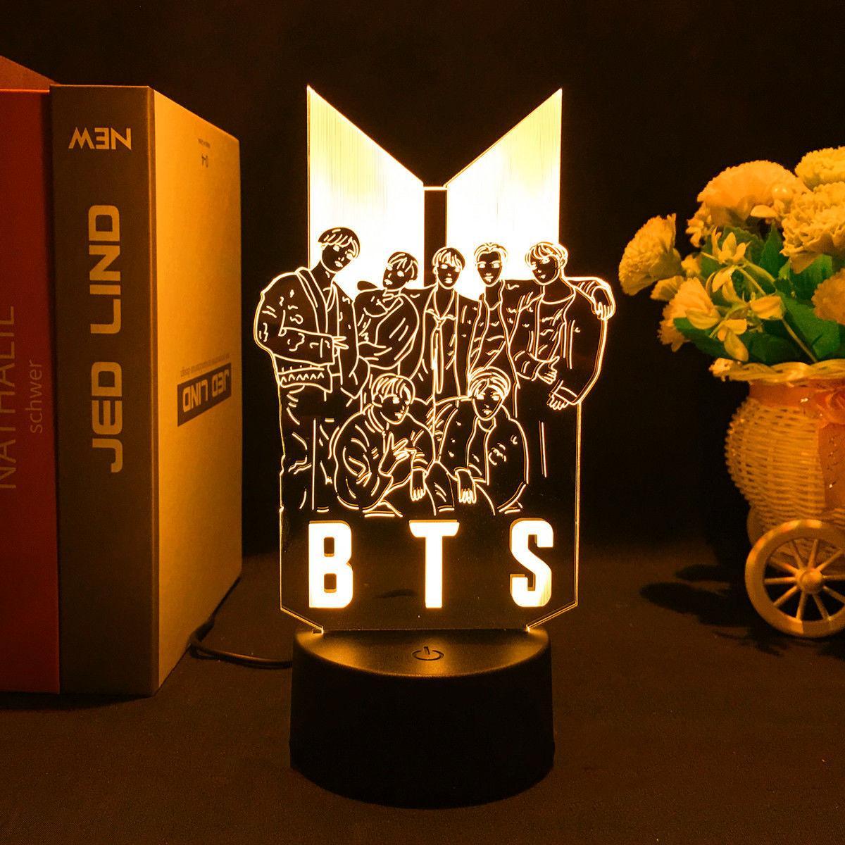 BTSランプ LEDライト リモコン付き カラーチェンジ可能 (16色)