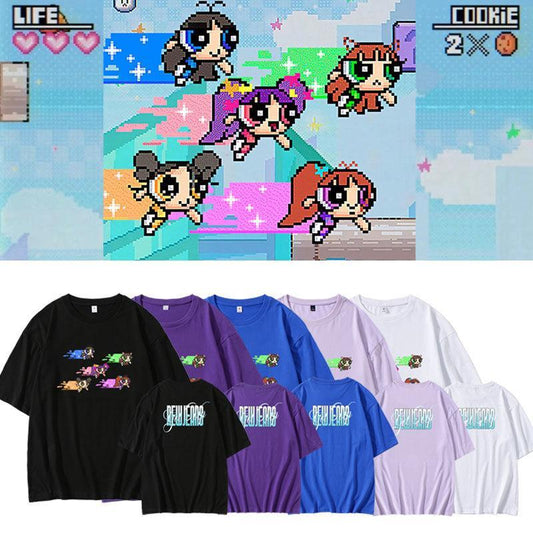 NEWJEANS GET UP Tシャツ 100%コットン (カラーバリエーション)