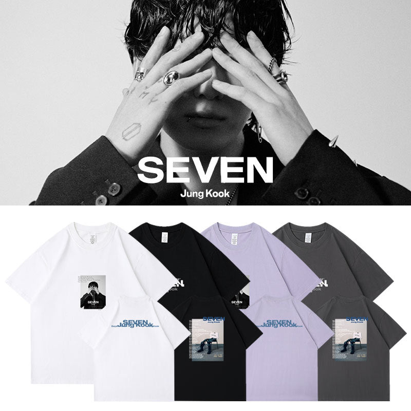 Tシャツ BTS ジョングク SEVEN 綿100%