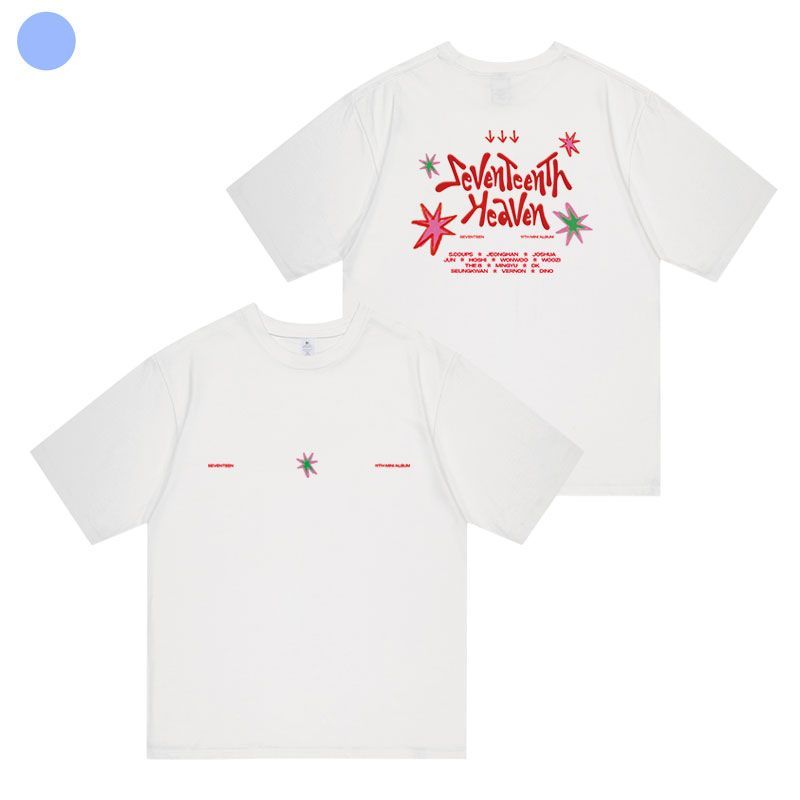 SEVENTEENTH MERCH HEAVEN Tシャツ 100%コットン (カラーバリエーション)