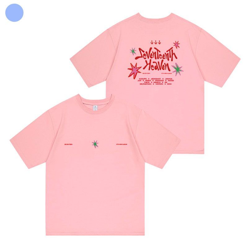 SEVENTEENTH MERCH HEAVEN Tシャツ 100%コットン (カラーバリエーション)