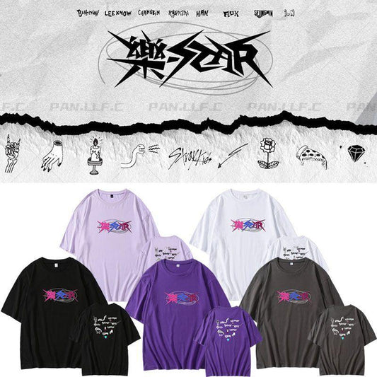 STRAY KIDS 樂-STAR Tシャツ 綿100%