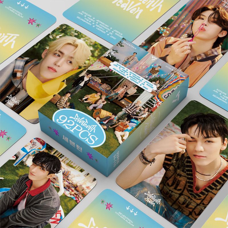 SEVENTEEN SeventeenTh キット 92ピース (フォトカード60枚 + 粘着剤32個)