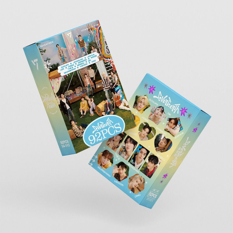 SEVENTEEN SeventeenTh キット 92ピース (フォトカード60枚 + 粘着剤32個)