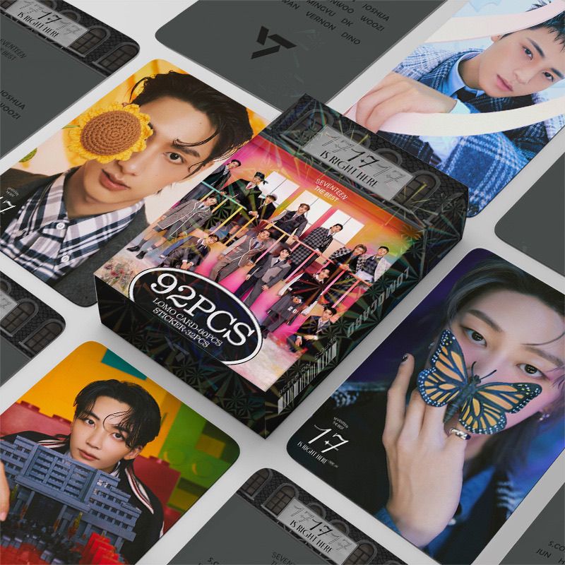 SEVENTEEN MERCH 17 Is Right Here 92ピースキット (フォトカード60枚 + ステッカー32枚)
