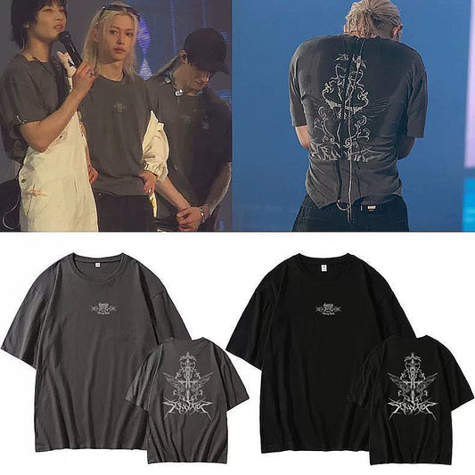 STRAY KIDS MERCH DOMINATE TOUR Tシャツ 綿100%