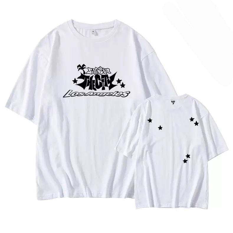 SEVENTEEN グッズ THE CITY LA Tシャツ 100%コットン