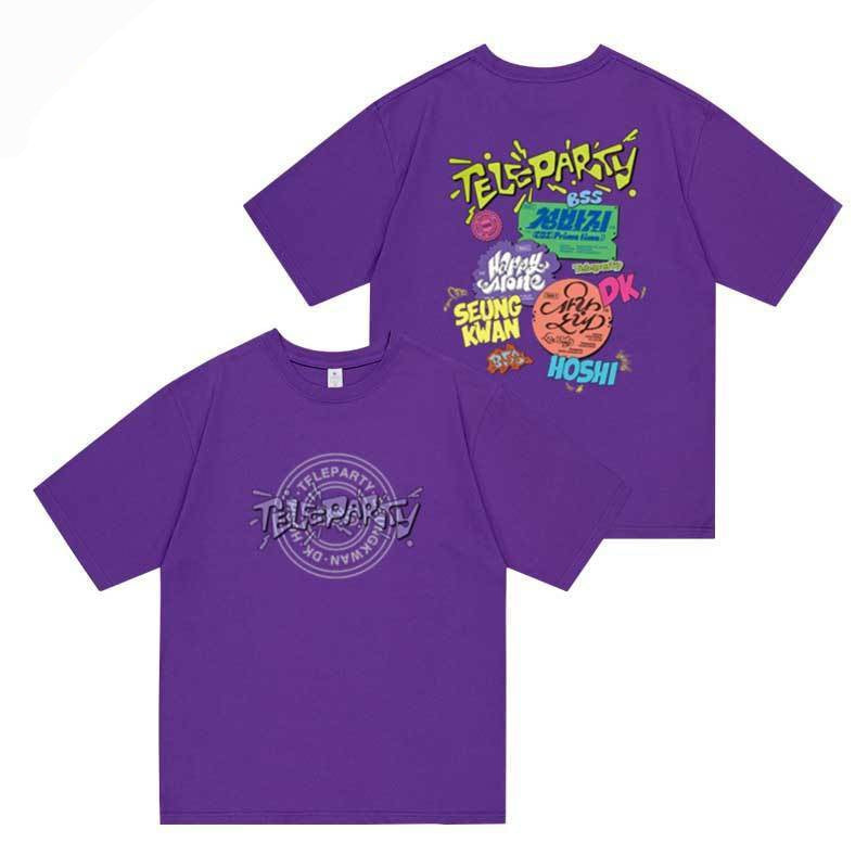 SEVENTEEN グッズ BSS TELEPARTY Tシャツ 2025 100%コットン (各色)