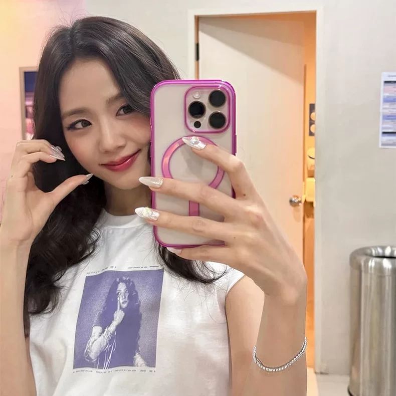 JISOO Tシャツ (BLACKPINK) 100%コットン