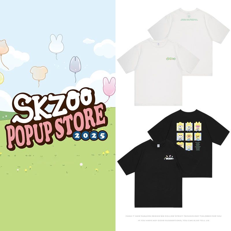 STRAY KIDS SKZOO POP-UP Tシャツ 2025 綿100%