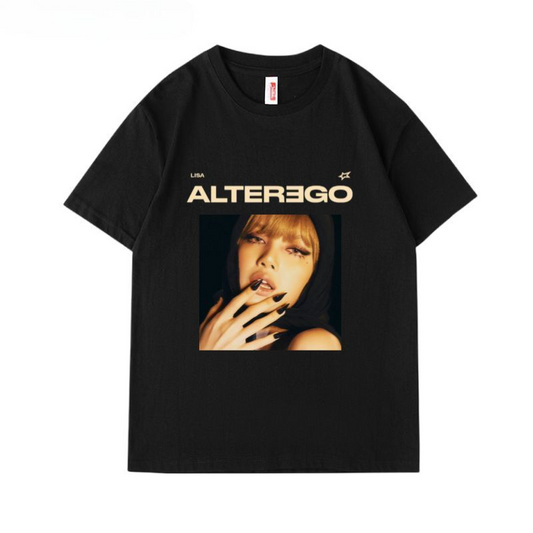 BLACKPINK リサ アルターエゴ Tシャツ 100% コットン