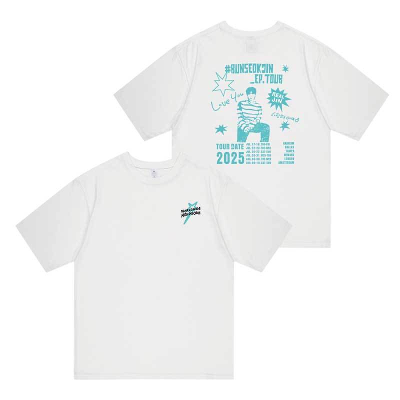 JIN RUNSEOKJIN ツアー Tシャツ 100% コットン