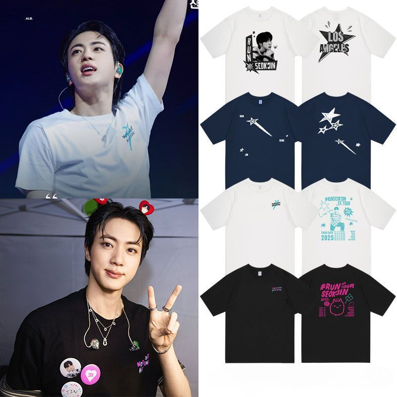 JIN RUNSEOKJIN ツアー Tシャツ 100% コットン