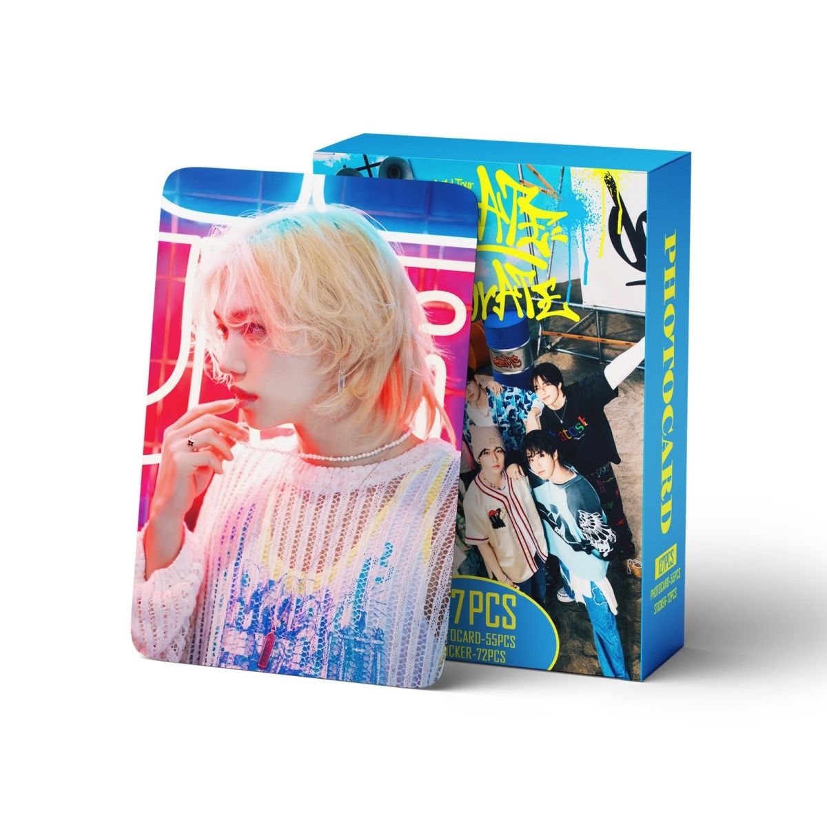 STRAY KIDS MERCH PHOTOCARDS 127 PCS DominATE CelebraATE (55 CARDS + 72 STICKERS)