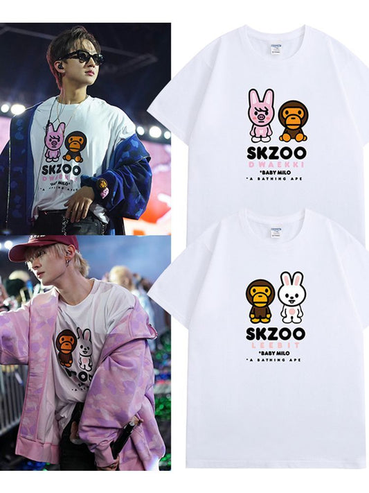 STRAY KIDS BABY MILO Tシャツ 綿100%