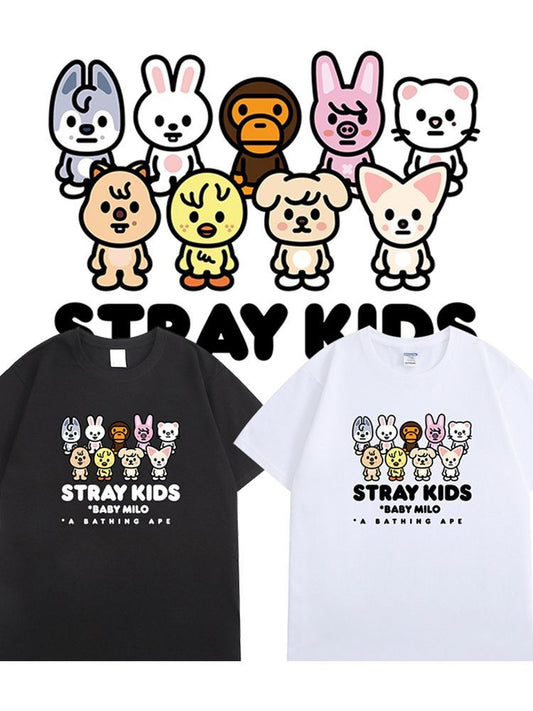 STRAY KIDS BABY MILO Tシャツ 綿100%