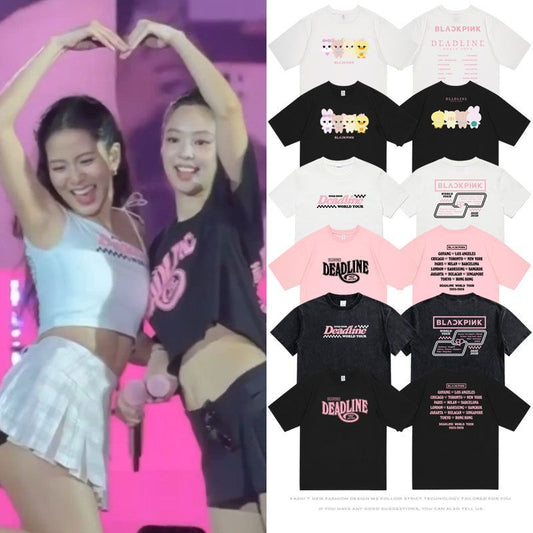 BLACKPINK DEADLINE Tシャツ・クロップドTシャツ 綿100%