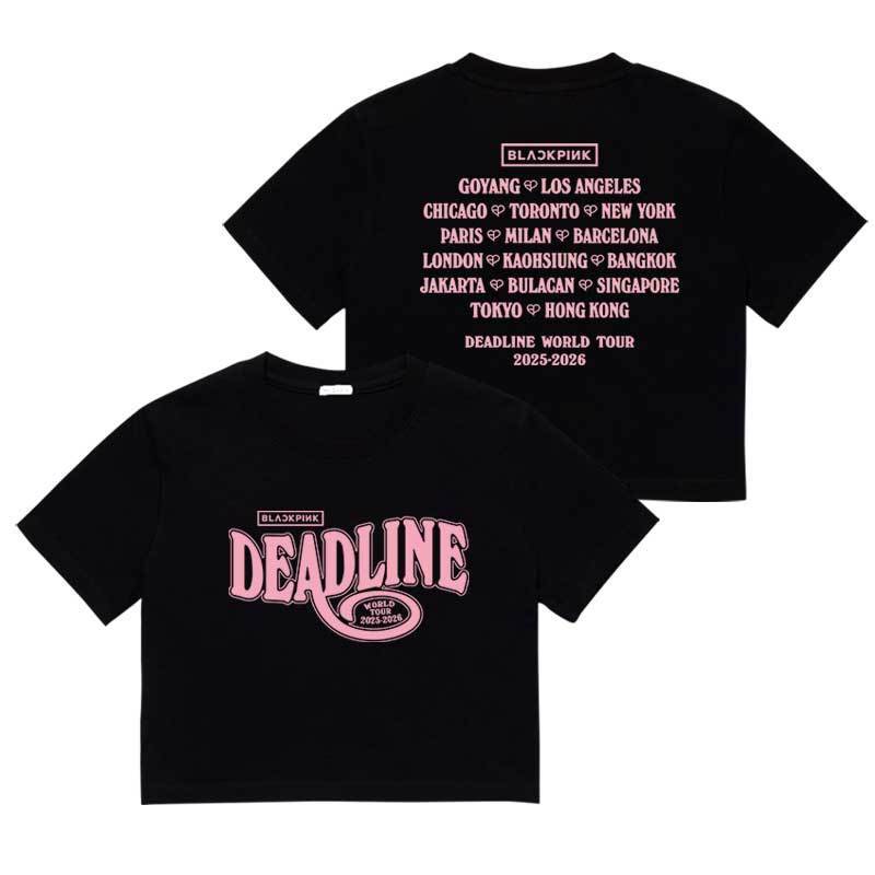 BLACKPINK DEADLINE Tシャツ・クロップドTシャツ 綿100%