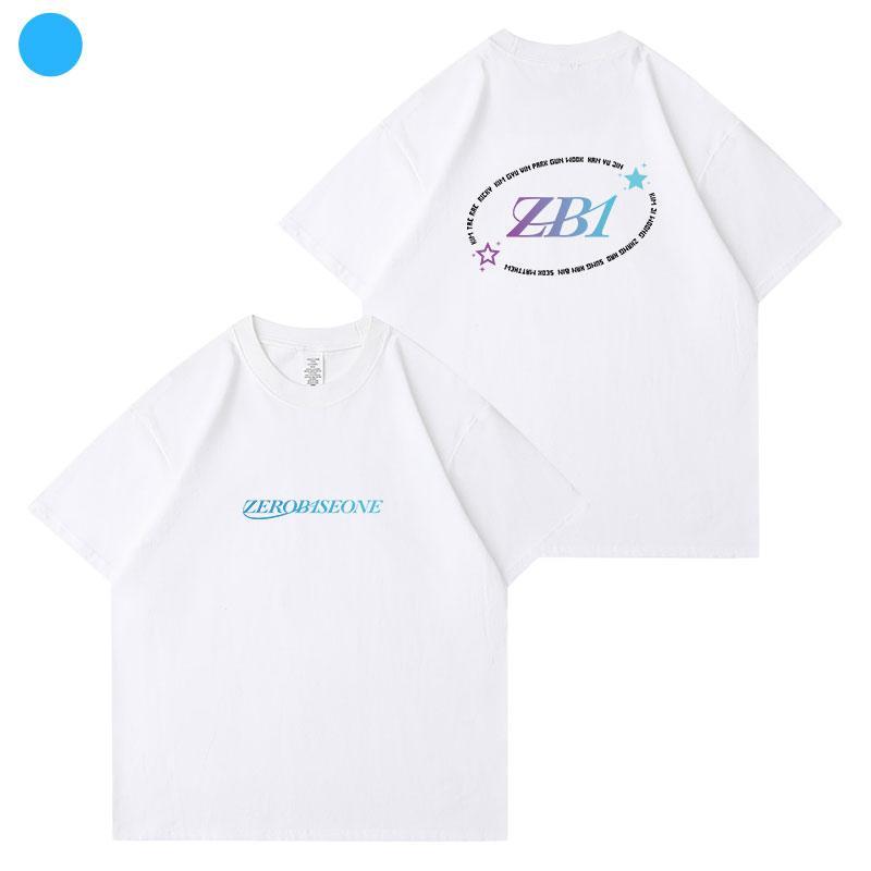 ZB1 ZEROBASEONE T-SHIRTS 100% COTTON - WHITE AND BLACK
