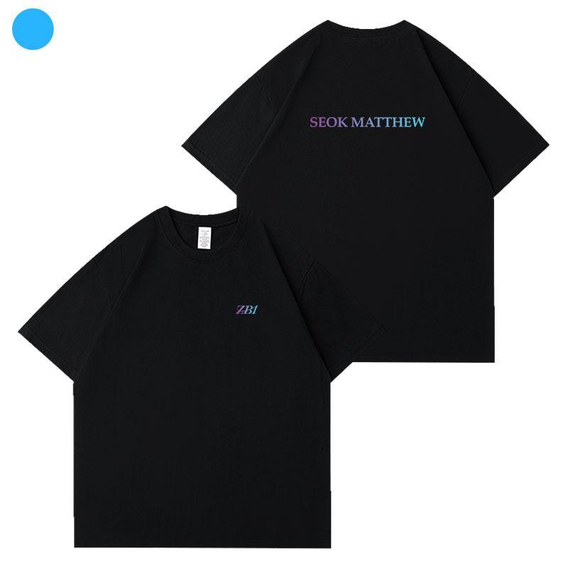 ZB1 ZEROBASEONE T-SHIRTS 100% COTTON - WHITE AND BLACK