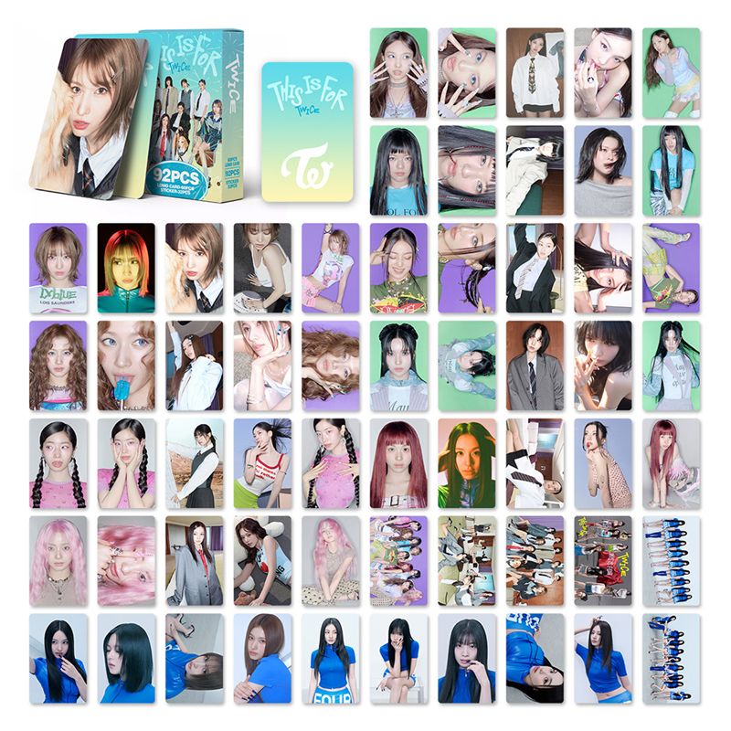 フォトカード TWICE こちらは92枚セットです（フォトカード60枚＋ステッカー32枚）