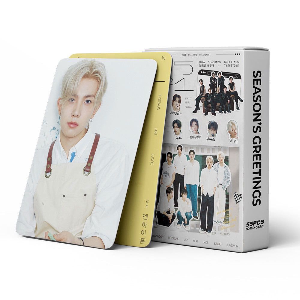 PHOTOCARDS ENHYPEN 2026 SEASON'S GREETINGS 55 PCS