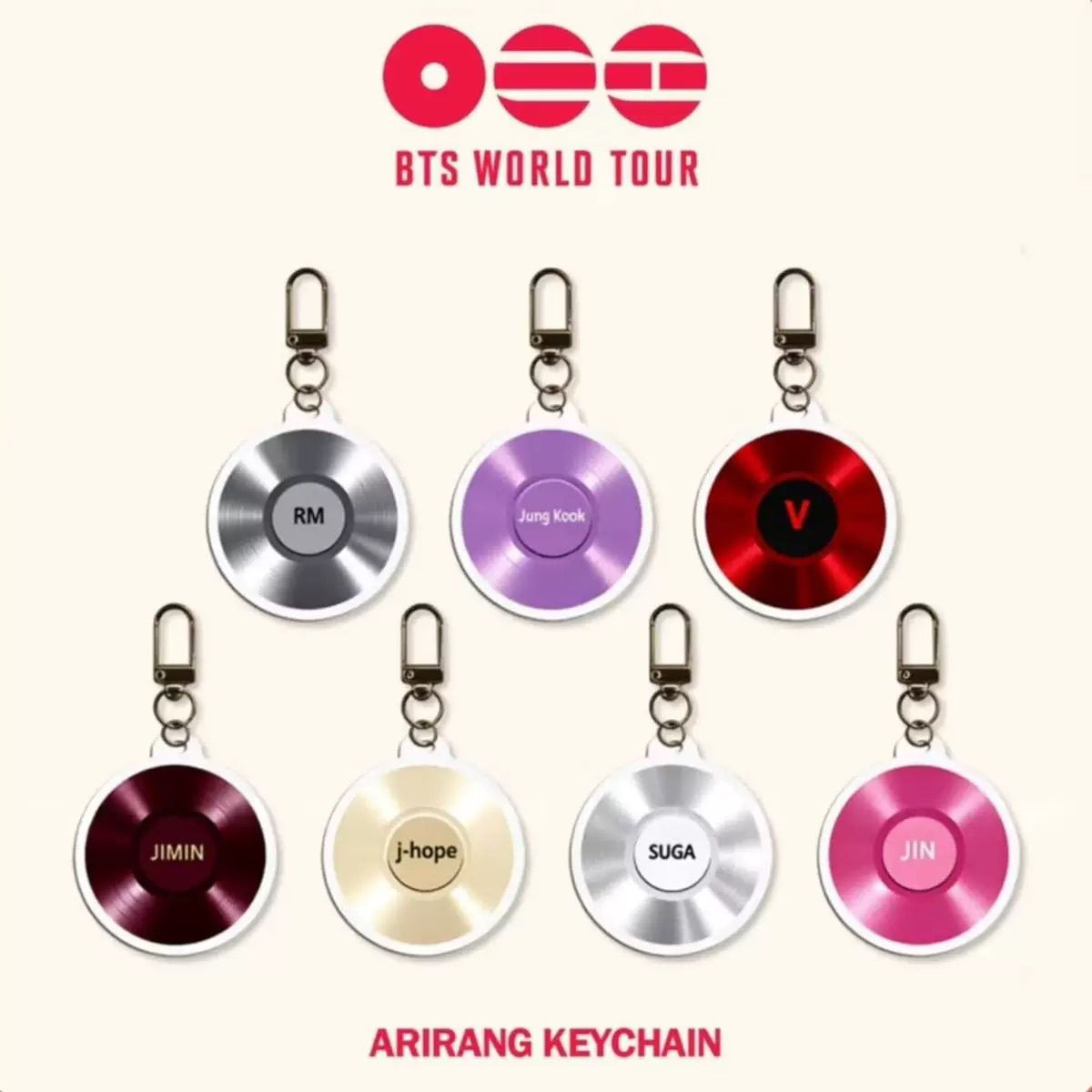 BTSアリランキーホルダー