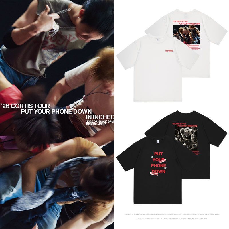 CORTIS T SHIRT TOUR PUT YOUR PHONE DOWN 2026 100% COTTON