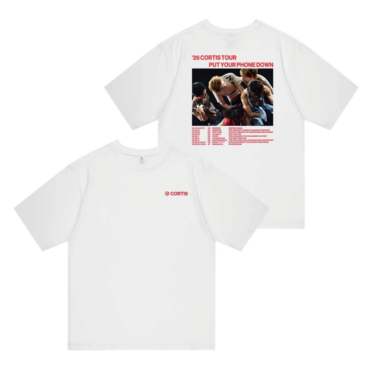 CORTIS T SHIRT TOUR PUT YOUR PHONE DOWN 2026 100% COTTON