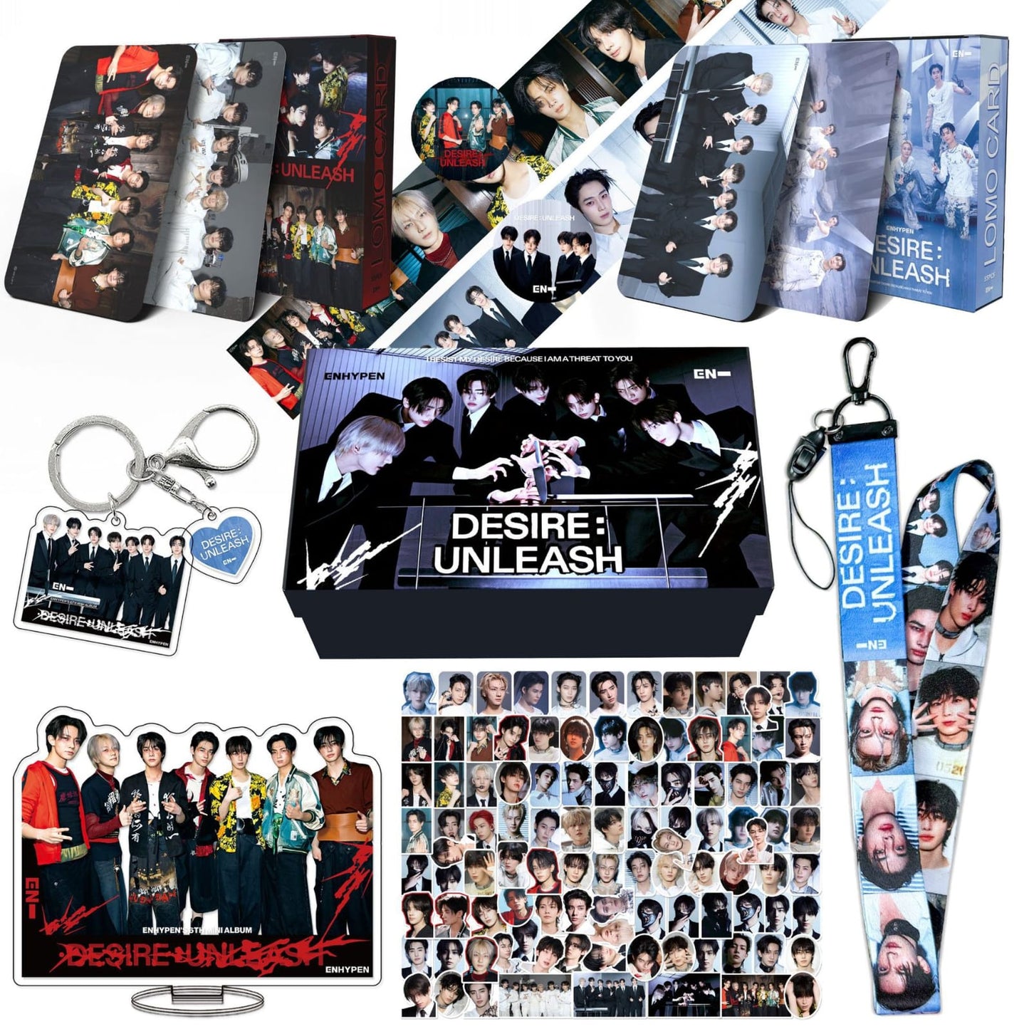 ENHYPEN DESIRE: UNLEASH GIFT BOX WITH VARIOUS ITEMS!✨