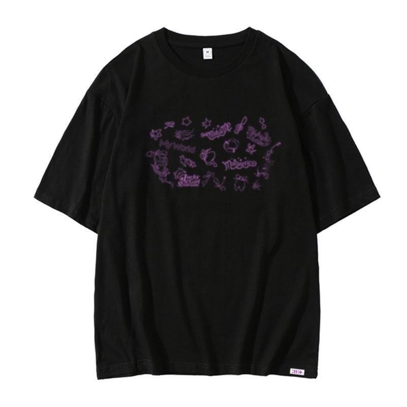 ILLIT スーパーリアルミー Tシャツ 100%コットン