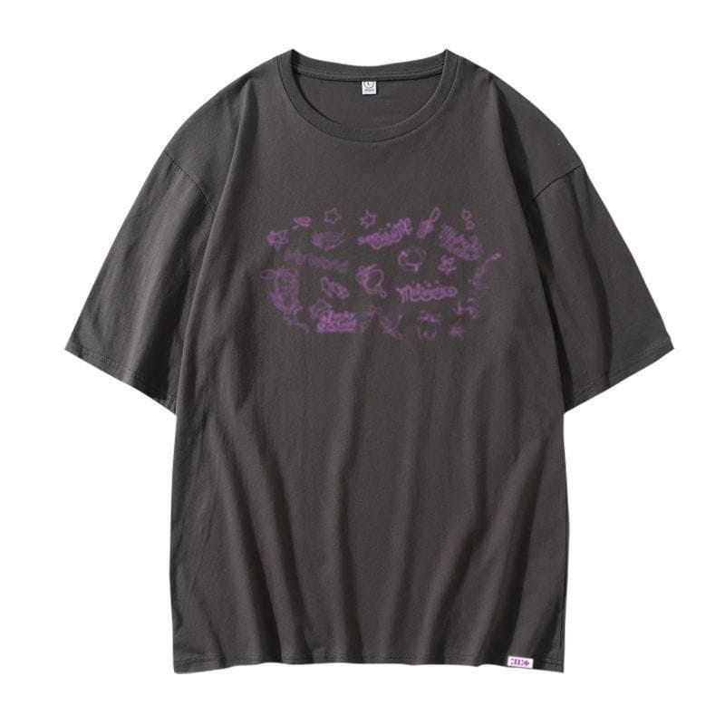 ILLIT スーパーリアルミー Tシャツ 100%コットン