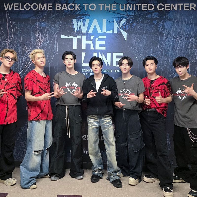 ENHYPEN Tシャツ 2025 WALK THE LINE 100%コットン