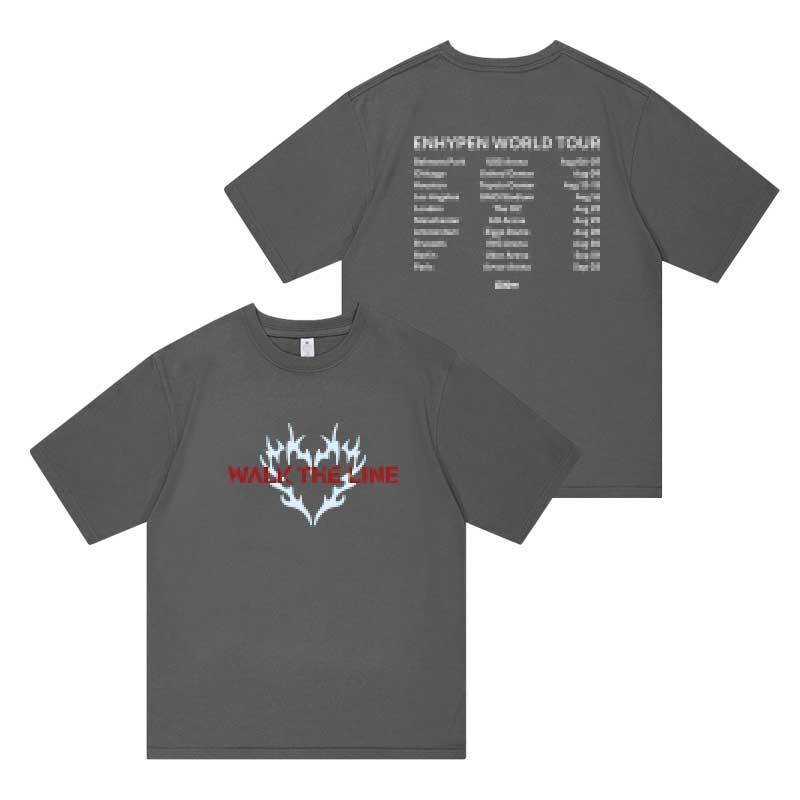 ENHYPEN Tシャツ 2025 WALK THE LINE 100%コットン