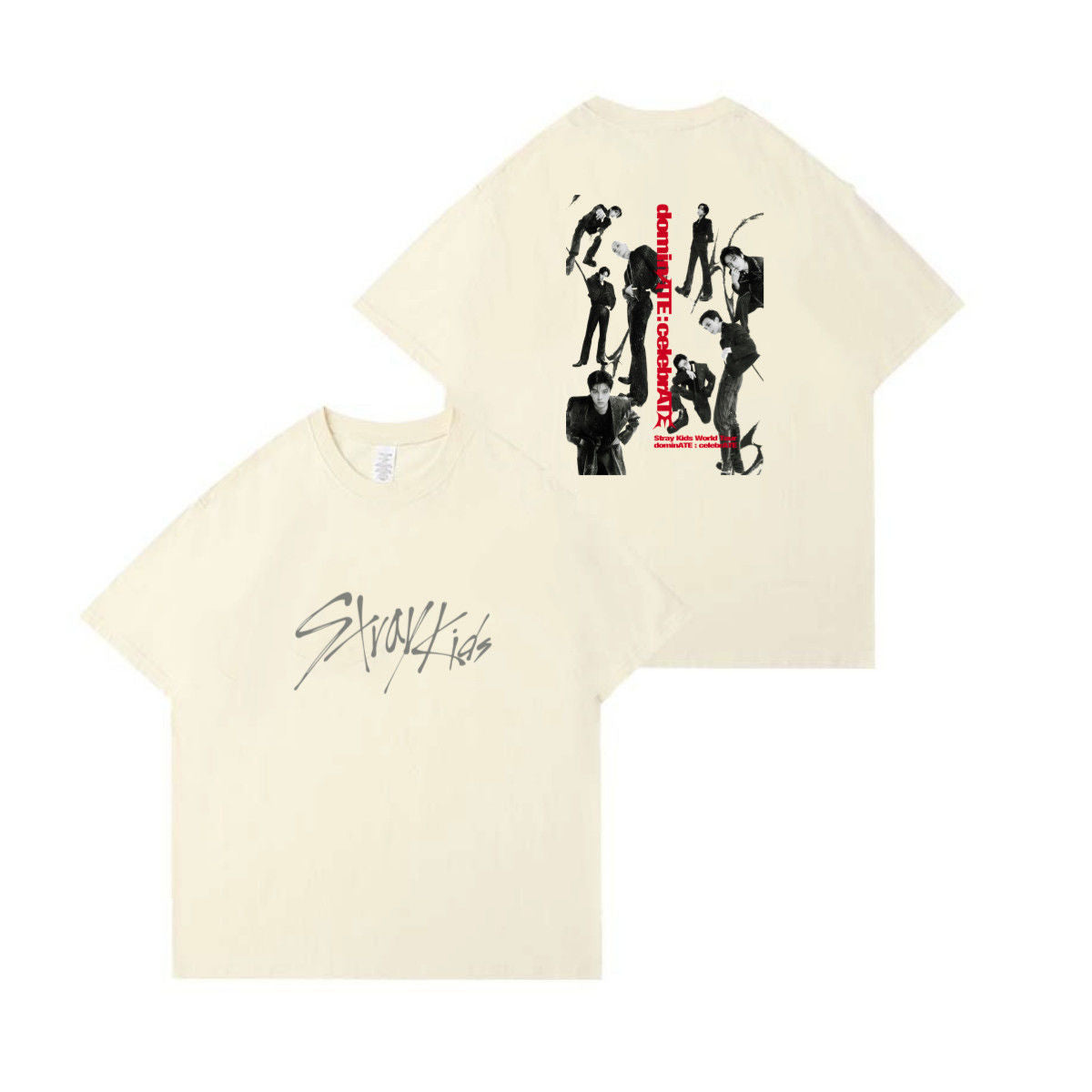 STRAY KIDS DOMINATE: CELEBRATE T SHIRTS 100% COTTON