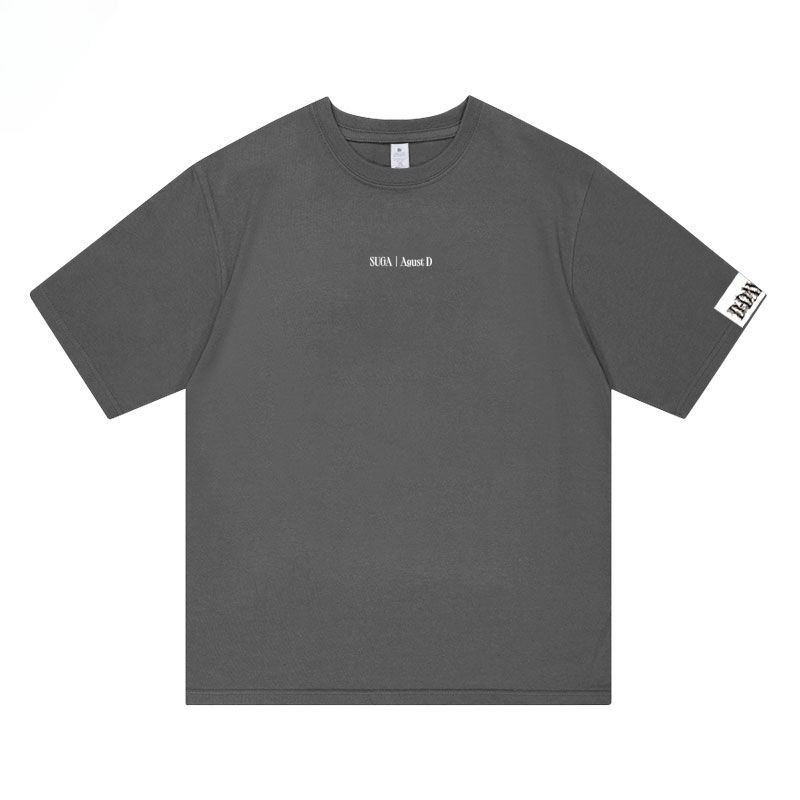 Tシャツ SUGA D'DAY AGUST D 綿100％（黒とグレー）