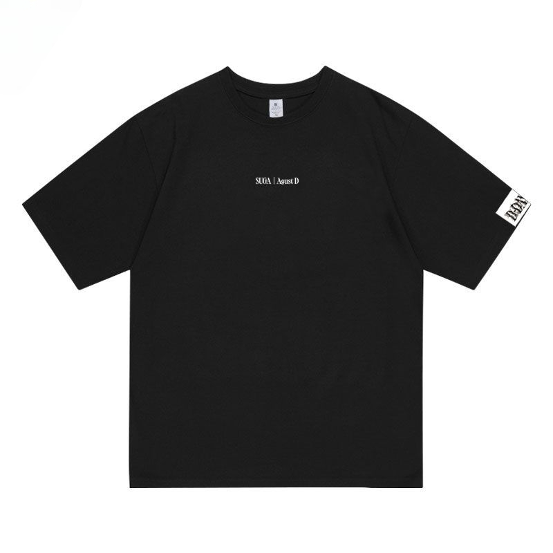 Tシャツ SUGA D'DAY AGUST D 綿100％（黒とグレー）