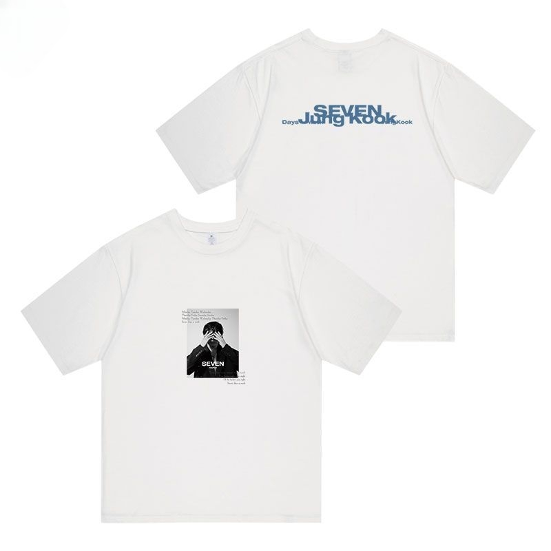 Tシャツ BTS ジョングク SEVEN 綿100%